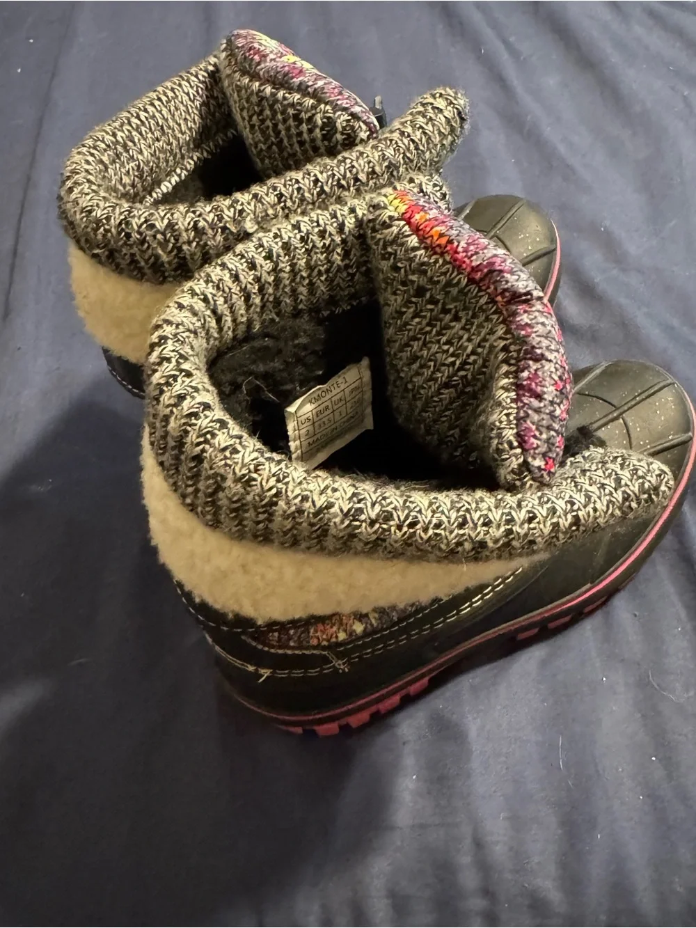 KMONTE-1 Dream Pairs Kids Winter Boots Waterproof Insulated Durable Functional